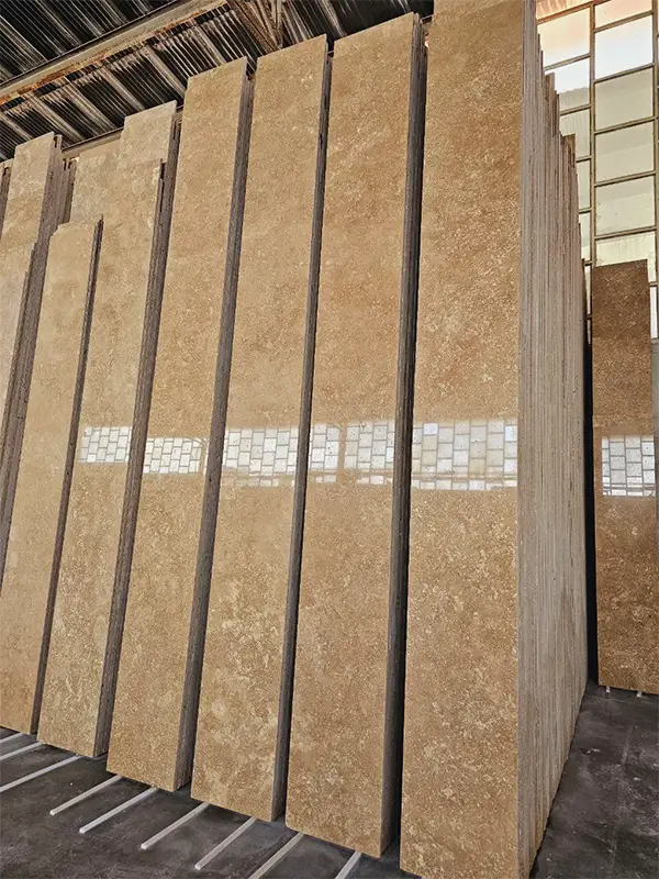 سنگ تراورتن عسلی یزد 40 طولی